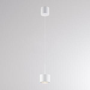 Molto Luce LED висяща лампа MAG MINI, бяла, Ø 9 см, CCT, с регулиране на яркостта, метал, Затъмняване, Бял, Дневна/трапезария, Алуминий, Модерен