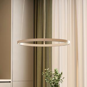 Molto Luce LED висяща лампа PERFORA PRO M, Ø 66 см, бяла, DALI, осветление нагоре/надолу,, Затъмняване, Бял, Дневна/трапезария, Алуминий, Модерен