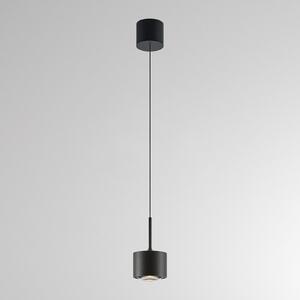 Molto Luce LED висяща лампа MAG MINI, черна, Ø 9 см, CCT, с регулиране на яркостта, метал, Затъмняване, Черен, Дневна/трапезария, Алуминий, Модерен