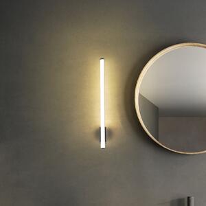 Molto Luce LED стенна лампа VINA UP M, хромиран цвят, височина 60 см, IP44 CCT, Металик, Баня, Алуминий, Модерен