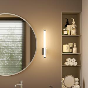Molto Luce LED стенна лампа VINA UP S, черна, височина 40 см, IP44, CCT, Черен, Баня, Алуминий, Модерен
