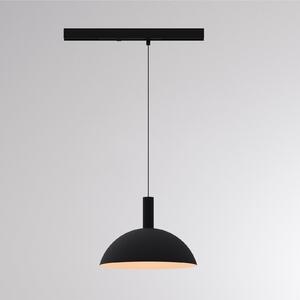 Molto Luce LED висяща лампа за шина LORA II, черна, Ø 24 см, 40° CCT, 3-фазна, Черен, Дневна/трапезария, Метал, Модерен, Релсова система