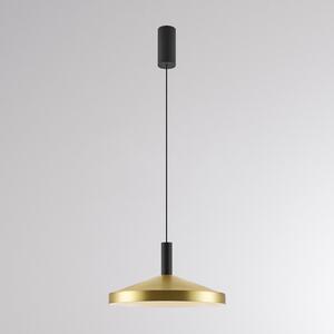 Molto Luce LED висяща лампа LORA III, месинг, Ø 36 см, с регулиране на яркостта, 40° CCT, Затъмняване, Злато / месинг, Дневна/трапезария, Метал, Модерен