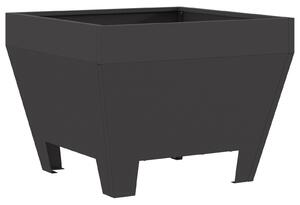 VidaXL Черно Квадратно Огнище 50x50x30 см от Стомана