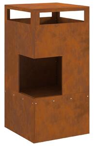 VidaXL Огнище 50x50x100 см от Weathering Steel