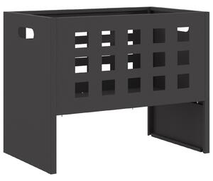 VidaXL Огнище Ректорангулрно Черно 50x30x40 см Стомана