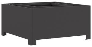 VidaXL Огнище Квадратно Черно 60x60x30 см Стомана