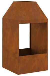 VidaXL Огнище 50x50x100 см от Weathering Steel