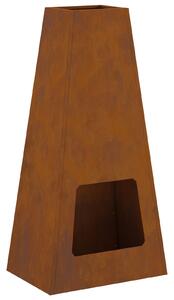 VidaXL Огнище 50x35x100 см от Weathering Steel