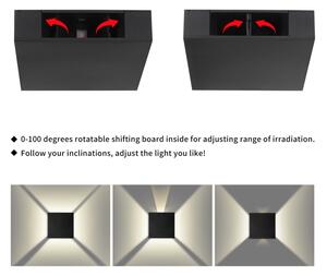 Brilagi - LED външна стенна лампа QUADRAY LED/4W/230V черна IP65