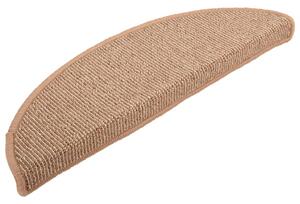 VidaXL Постелки за стъпала, 15 бр, светлокафяви, 65x21x4 см