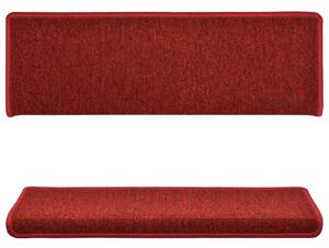 VidaXL Постелки за стъпала, 15 бр, 65x21x4 см, червени