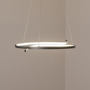 Milagro Lighting LED висяща лампа Lorenzo, метал, черна, 4000 K, Черен, Дневна/трапезария, Метал, Модерен