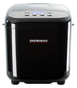 Хлебопекарна Gastroback Design Pro 42822, 500W, 500-750-1000 гр, 19 програми, Незалепващ съд, 7 вида хляб, 3 нива на изпичане, Черен