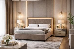 Тапицирано легло Denver Light - 140/200 - 1 гр