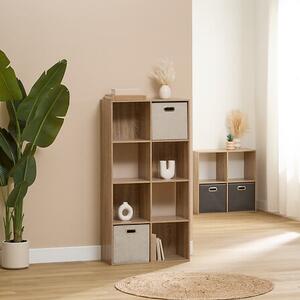 Рафт 5five Mix'n Modul, 8 отделения, MDF, 68x32x134 cm - Бял