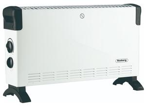 Конвектор Rosberg R51974FT, 2000W, 3 степени, Турбо вентилатор, Термостат, Защита от прегряване, Бял