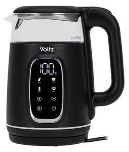 Електрическа кана Oliver Voltz OV51230AF Black/Silver, вместимост 1.7 литра, 13 температурни настройки, 1850W, черна