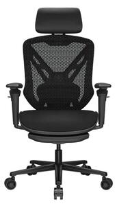 Геймърски стол Cougar Gaming Speeder Neo, до 120kg, дишаща материя, Class 4 газов амортисьор, 2D регулируеми подлакътници, 3D регулируема облегалка, лумбална опора, черен