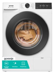 Перална машина Gorenje WG494A11, клас A, 9 кг. капацитет, 1400 оборота в минута, 15 програми, свободностояща, 60cm ширина, ConnectLife, бяла