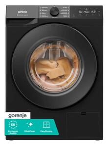 Перална машина Gorenje WG484A31B, клас A, 8 кг. капацитет, 1400 оборота в минута, 15 програми, свободностояща, 60cm ширина, SteamTech, FabricCare, ConnectLife, черна