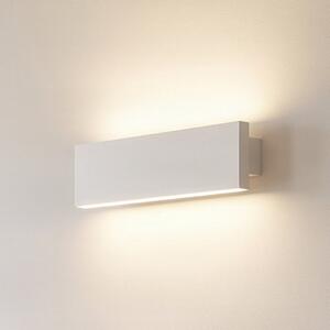 Lindby Ignazia LED стенен осветител, 28 cm, бял, метал, нагоре/надолу, Затъмняване, Бял, Дневна/трапезария, Метал, Модерен