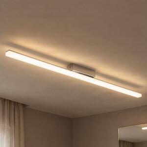Lindby LED осветление за баня Levke, 116 cm, с възможност димиране, IP44, Затъмняване, Бял, Баня, Пластмаса, Модерен