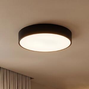 TEMAR LIGHTING Таванска лампа Cleo 400, IP54, Ø 40 cm черна, Затъмняване, Черен, Дневна/трапезария, Метал, Модерен
