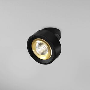 LED прожектор Egger Clippo Optic, черен/златист, Ø 12 cm, DTW