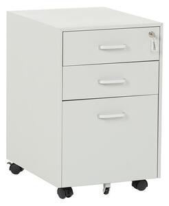 Офис контейнер Carmen CR-1802 J SAND, 3 бр. чекмеджета, заключване, прахово боядисан, метален, сив
