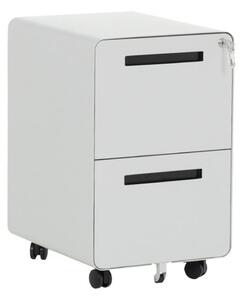 Офис контейнер Carmen CR-1813 K, 2 бр. чекмеджета, заключване, прахово боядисан, метален, сив