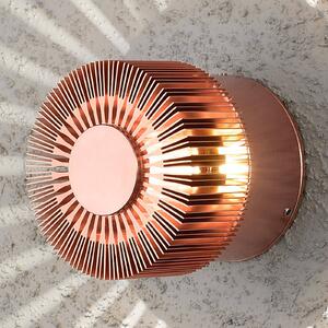 LED външна стенна лампа Monza rays round copper 9cm