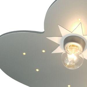 Таванна лампа Cloud, титан, 5 светлини, 20 LED точки