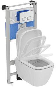 I.Life B Rimless+ WC комплект за вграждане: пневматична структура + тоалетна чиния + бутон