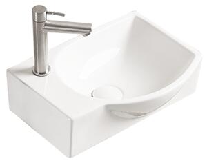 Mexen Mista прав умивалник върху плот 40 x 28 см, бял - 22174000R
