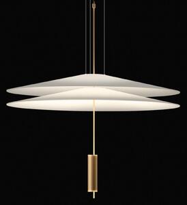 Vibia Flamingo - LED висящо осветление с 2 абажура, златисто