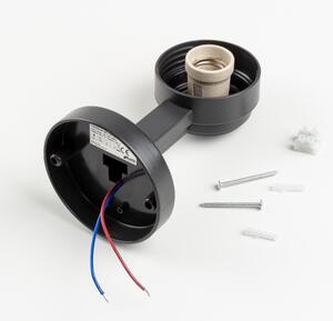 Brilagi - LED RGBW външно стенно осветително тяло HARBOR 1xE27/9W/230V IP33 антрацит/бял