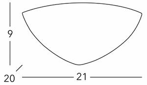 KOLARZ Стенно осветление Bisquitte, бяло, ширина 21 cm, гипс