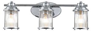 Quintiesse QN-ASHLANDBAY3-PC-BATH-Външна стенна лампа ASHLAND BAY 3xE27/60W/230V IP44
