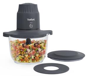 Чопър Tefal MB603138, 500W, 2.0 л. вместимост, 2 скорости, остриета от неръждаема стомана, сив