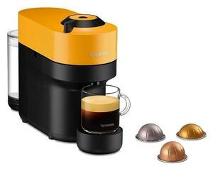 Кафемашина на капсули NESPRESSO VERTUO POP, 1500W, енергиен клас А+, 5 дължини на кафето, 30 мин. време за загряване, жълта