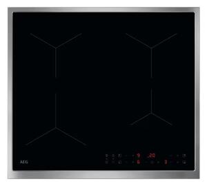 Индукционен плот за вграждане AEG TN64IA00XB, 4 нагревателни зони, Hob2Hood и PowerBoost функции, черно-сив