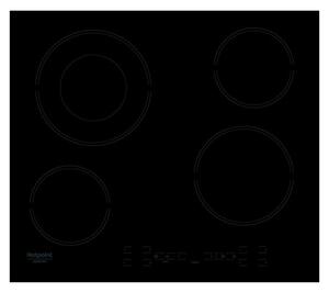 Стъклокерамичен плот за вграждане Hotpoint-Ariston HR 615 C, 4 нагревателни зони, сензорно управление, черен