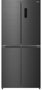 Хладилник с фризер Finlux FFD448IX, клас E, 362 л. общ обем, свободностоящ, 262 kWh/годишно, No Frost, LED осветление, инокс