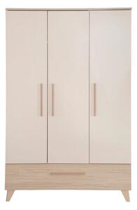 Кремав/в естествен цвят детски гардероб от декор от дъб 118x190x52 cm Sidney – Roba