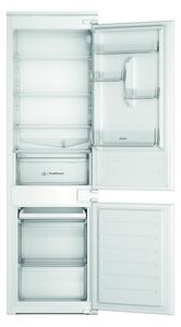 Хладилник с фризер Indesit INC18D021A1, клас E, 268 л. общ обем, за вграждане, 227 kWh/годишно разход на енергия, Push&Go бутон, бял