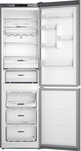 Хладилник с фризер Whirlpool W7X 92I OX, клас E, 367 л. общ обем, свободностоящ, 254 kWh/годишно, Total No Frost, 6th SENSE Fresh Control, инокс