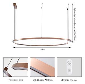Immax NEO 07328L - LED димируем полилей на кабел FINO 72W/230V 120 cm розово злато Tuya+дистанционно управление