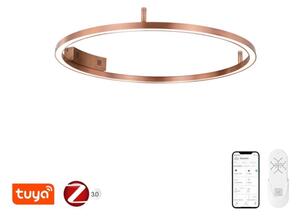 Immax NEO 07326-80C-LED Димируемо таванно осветително тяло FINO LED/55W/230V 80 см Tuya розово злато + дистанционно управление