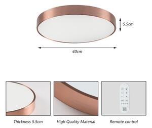 Immax NEO 07321L-LED димируемо таванно осветително тяло NEO LITE SEMPLICI 36W/230V Ø40 см меден цвят + дистанционно управление